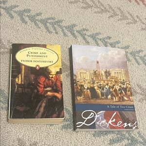 Dickens and Dostoyevsky books